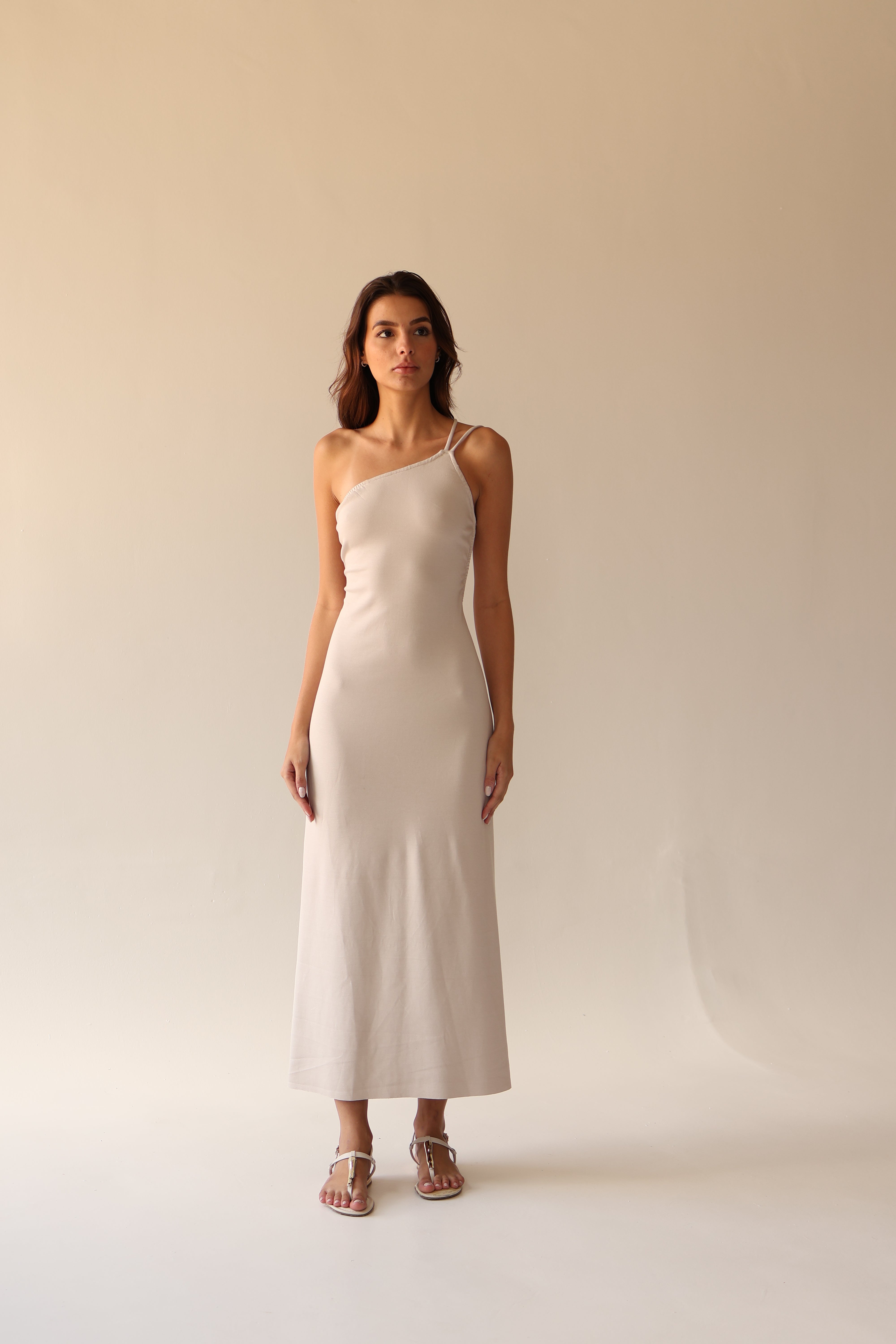 Côte One-Shoulder Open-Back Maxi Dress