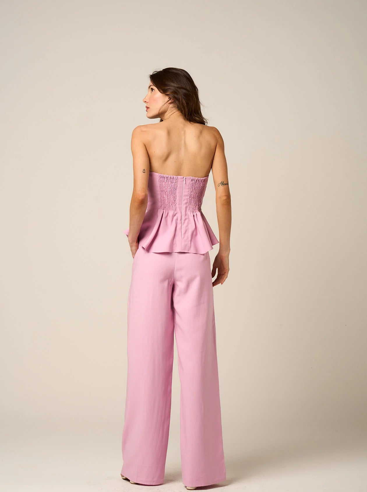 Peony Sculpted Top & Pleated Pants Set – Amazônia B2R