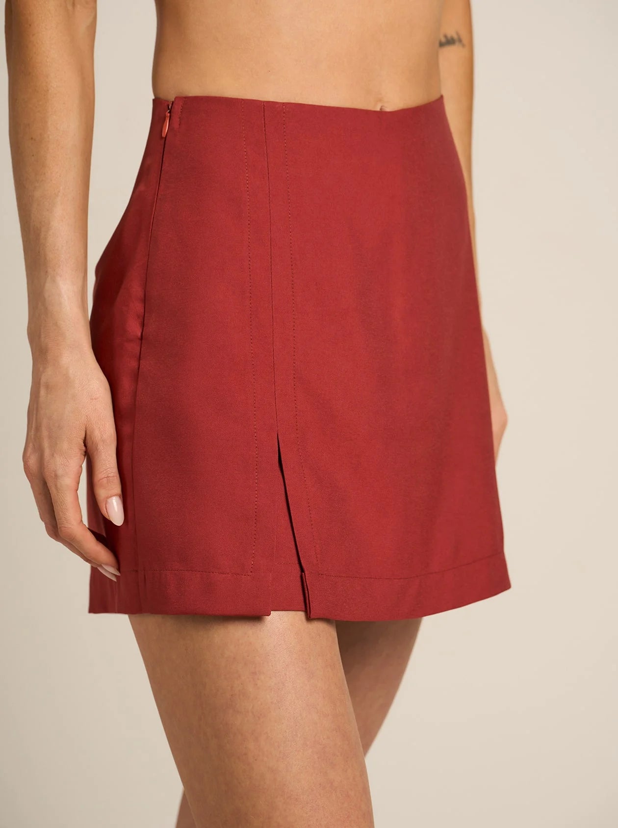 Essential Resort Mini Skirt – Berry, Black, Terracotta & Rose | Brazilian Resortwear
