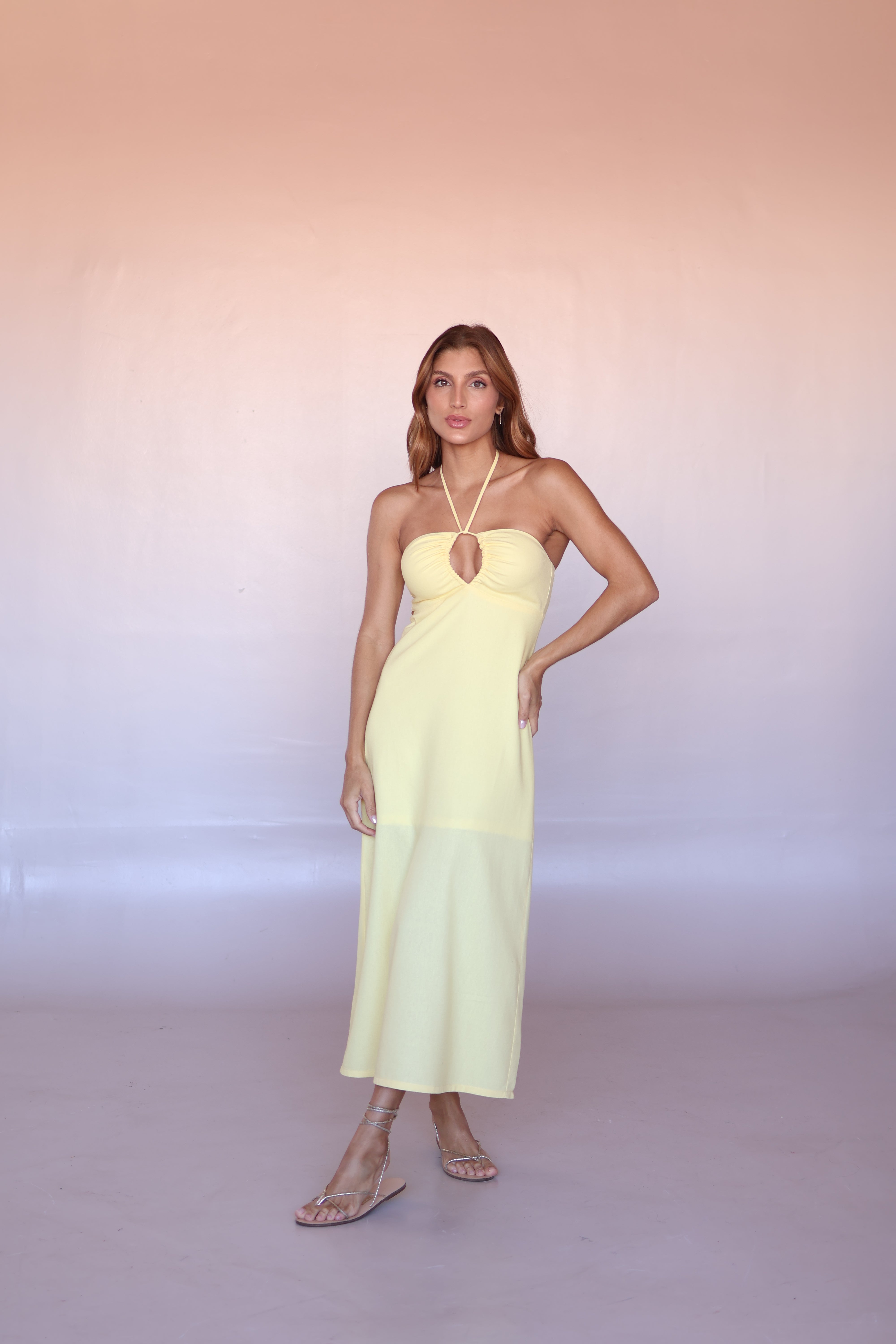 Solea Halter Midi Dress