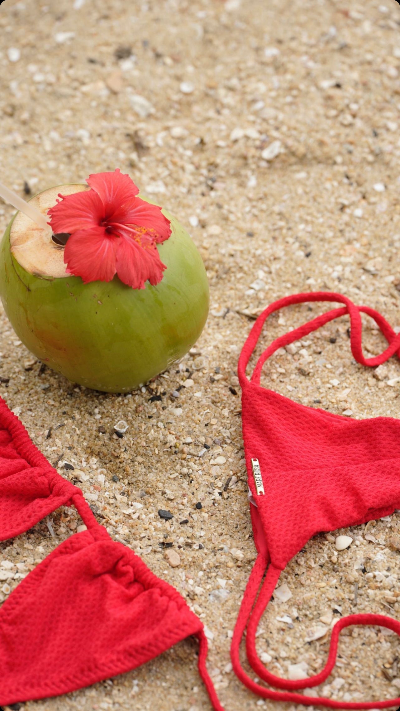 Triangule sexy red passion bikini