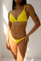 Blue triangle bikini