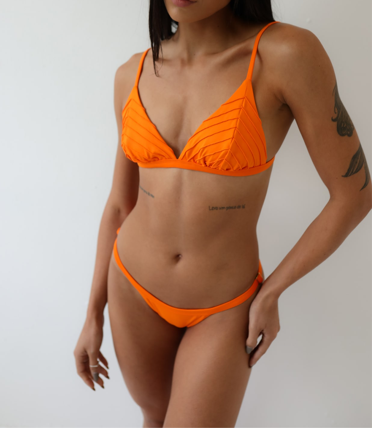 Triangle texture bikini for woman
