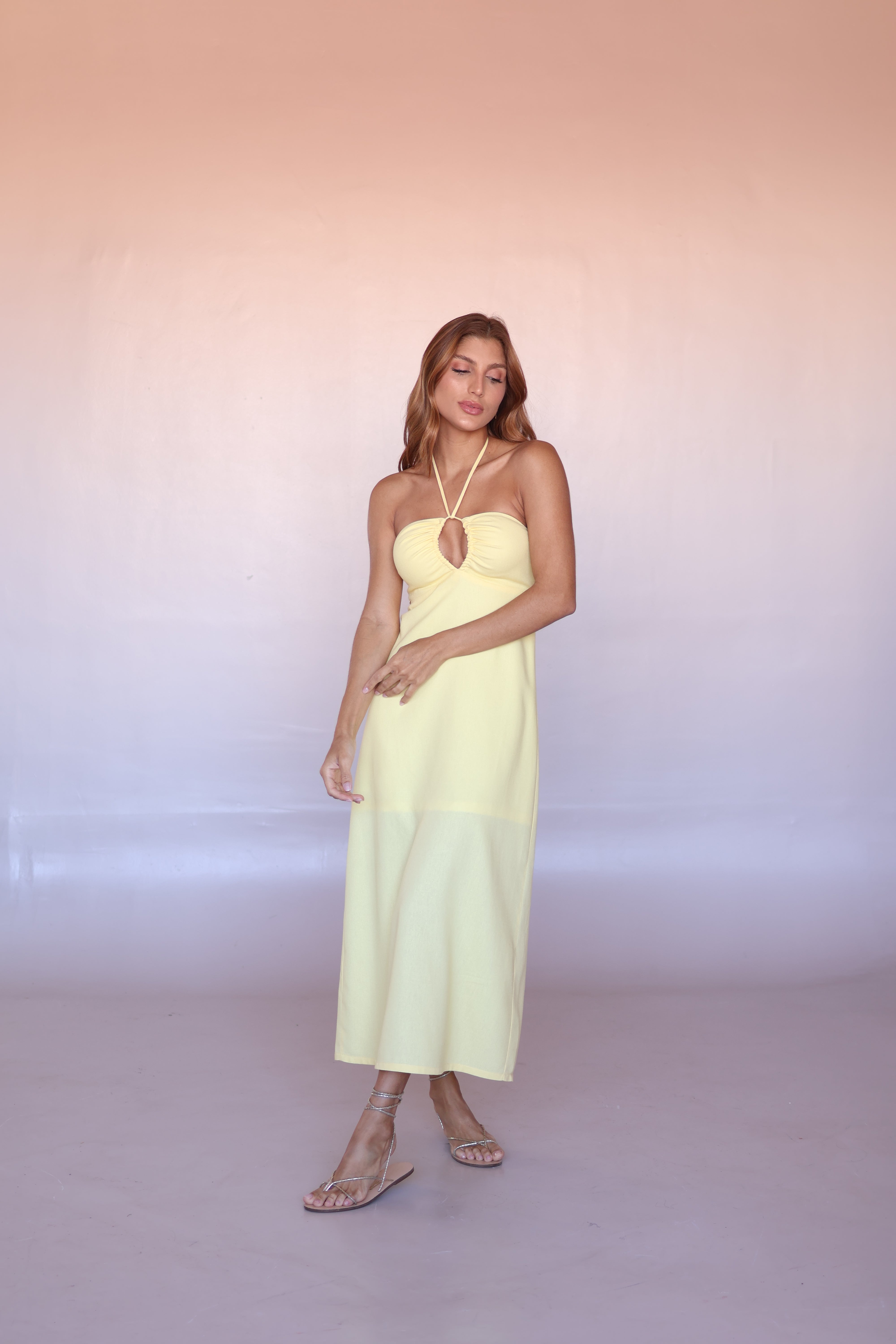 Solea Halter Midi Dress