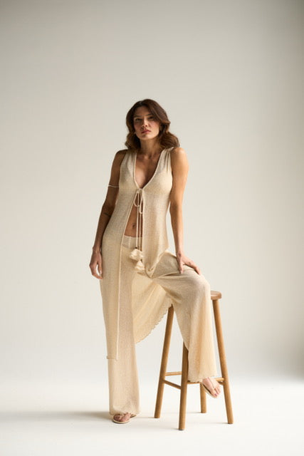 Crochet Breeze Pants & Kaftan Set – Amazônia B2R