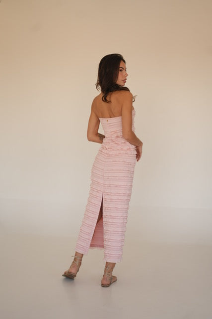 Amazônia B2R – Textured Convertible Dress/Skirt in Off-White