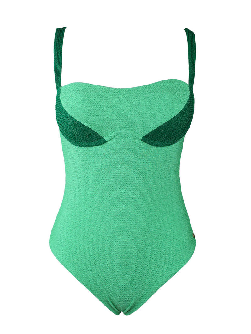 Green Underwire swimsuit  - Comfortable and Supportive Swimwear for Women
