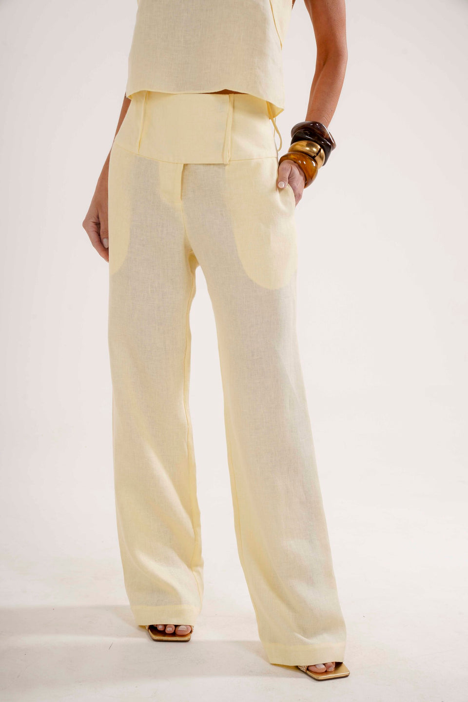 Amazônia B2R Linen High-Waist Pants