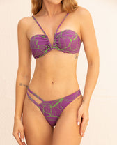 Purple Botanical Cut-Out Bikini Set – Amazônia B2R