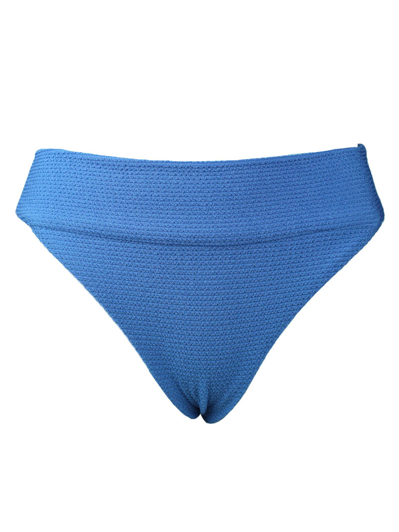 Blue Underwire Bikini with Mid-Rise Bottoms - Comfortable and Supportive Swimwear for Women