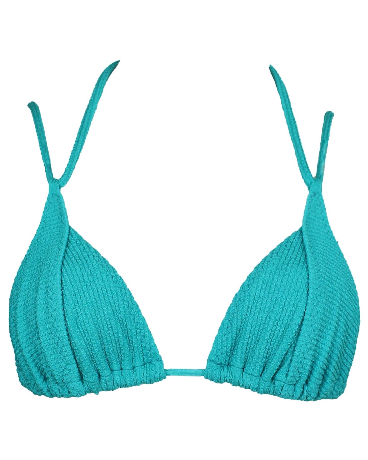 NEW TRADITIONAL SEA BLUE TEXTURE BIKINI Swimwear